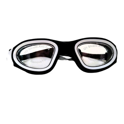 FLOWOLF FH1 Open Water Goggles - Wht/Blk Clear Lens