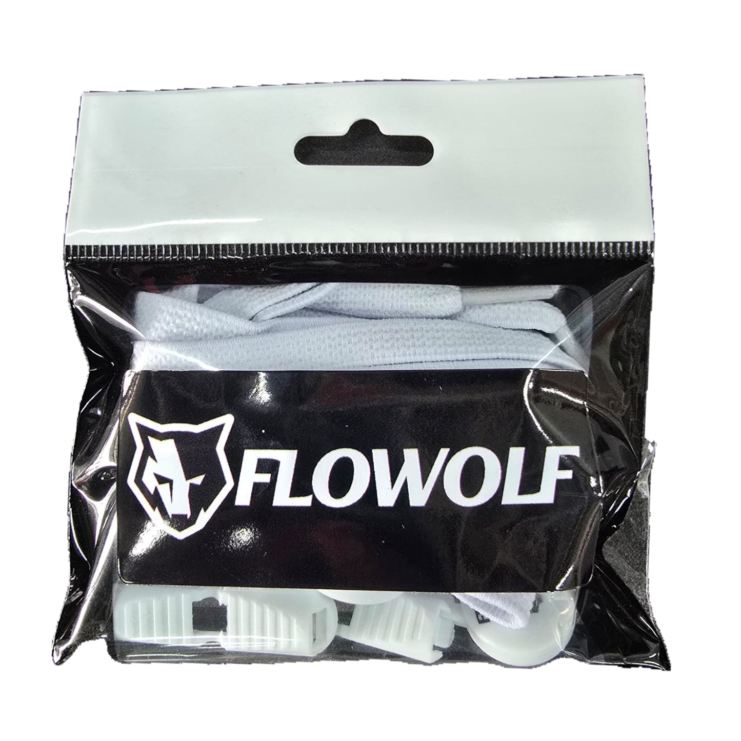 FLOWOLF Fast Flat Elastic Laces - White