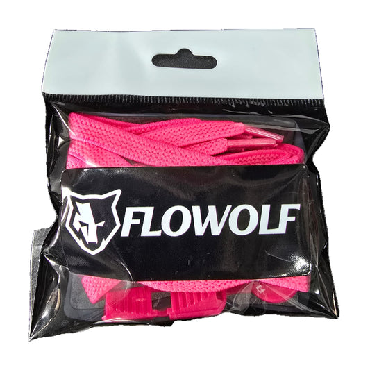 FLOWOLF Fast Flat Elastic Laces - Pink