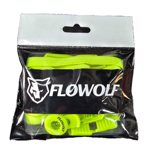 FLOWOLF Fast Flat Elastic Laces - Yellow