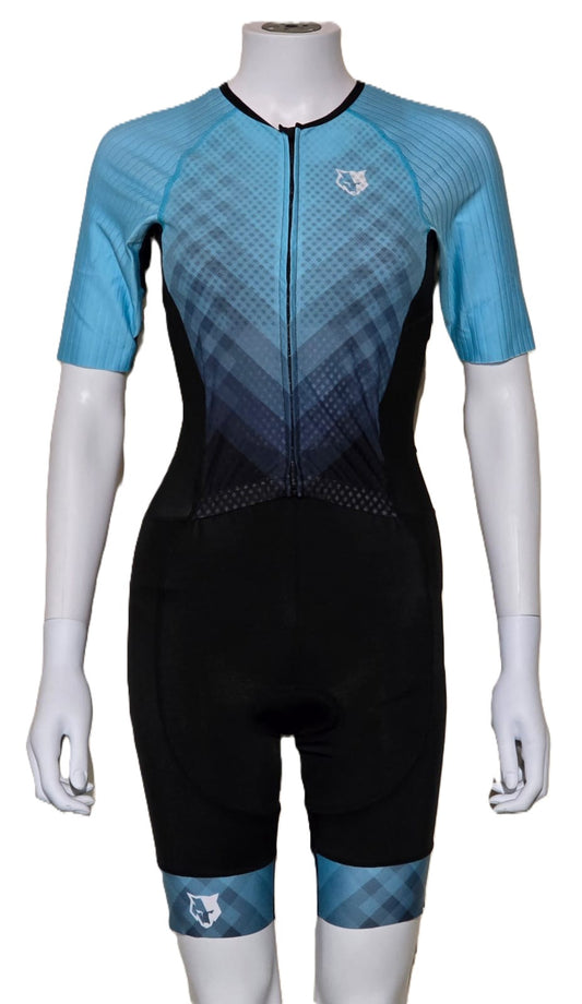 FLOWOLF RACE SHORT SLEEVE TRISUIT WOMAN'S - SKY BLUE