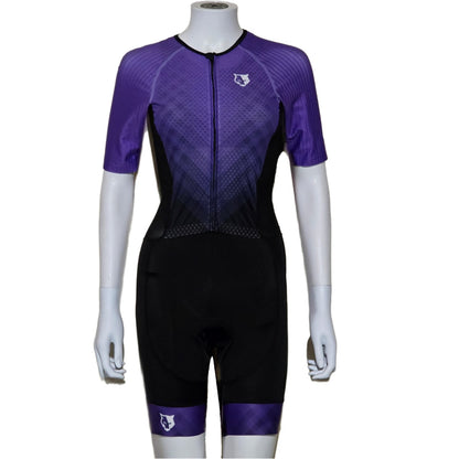 FLOWOLF RACE SHORT SLEEVE TRISUIT WOMAN'S - PURPLE