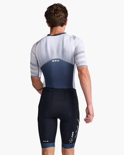 2XU Light Speed Sleeved Trisuit Men's - Midnight White