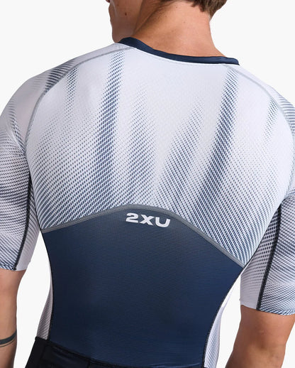 2XU Light Speed Sleeved Trisuit Men's - Midnight White