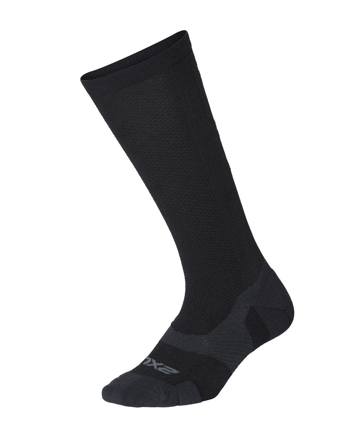 2XU South Africa - Vectr Light Cushion Full Length Socks - Black/Titanium