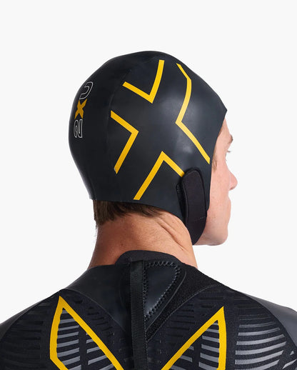 2XU Propel Neoprene Swim Cap - Black / Ambition