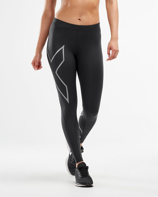 2XU South Africa - Women's Core Compression Tights - Black/Silver