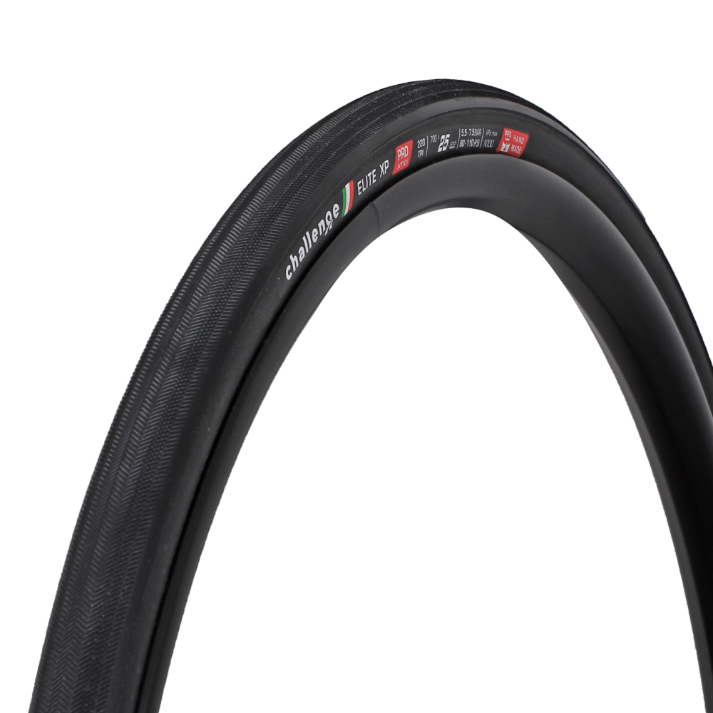 CHALLENGE Elite XP 700 x 25c Hand Made Tubeless 220TPI - Black