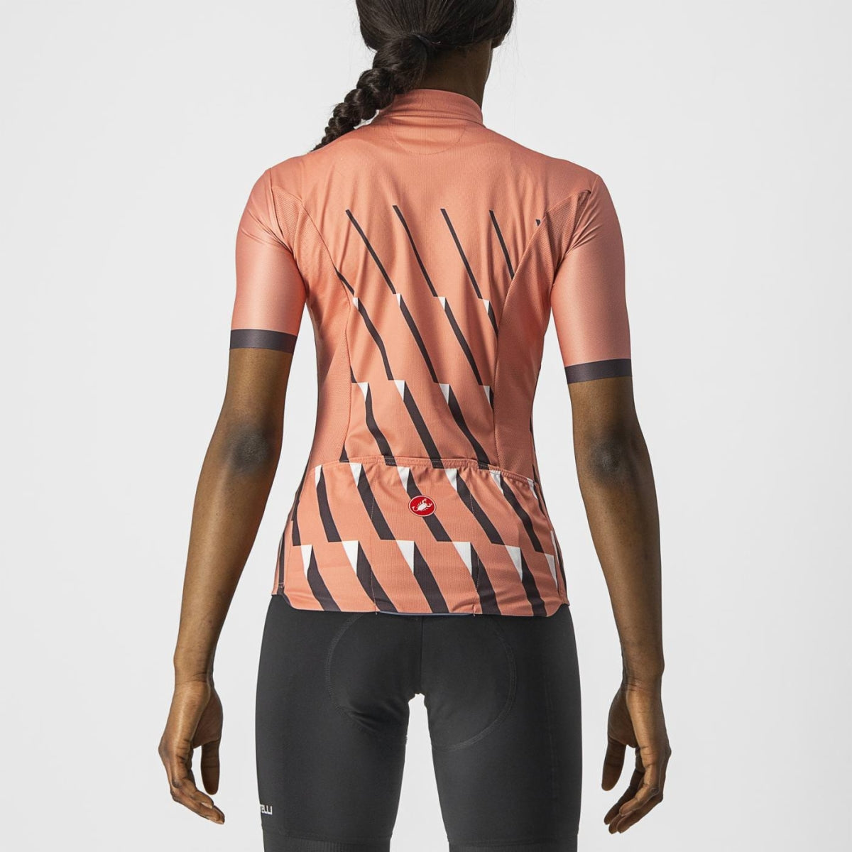 CASTELLI Pendio Women's Jersey -  Blush, Dark Gray White