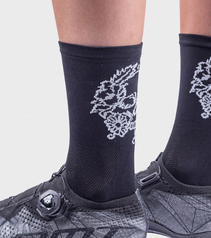 ALÈ Skull Socks - Black / White