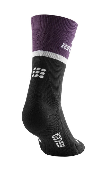 CEP Run Compression Socks Women's Mid Cut - Violet / Black