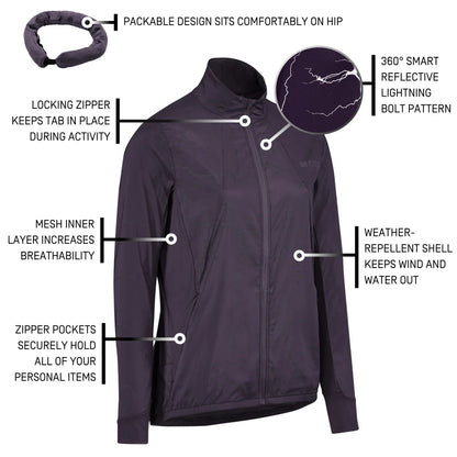 CEP Reflective Windbreaker Women's - Purple